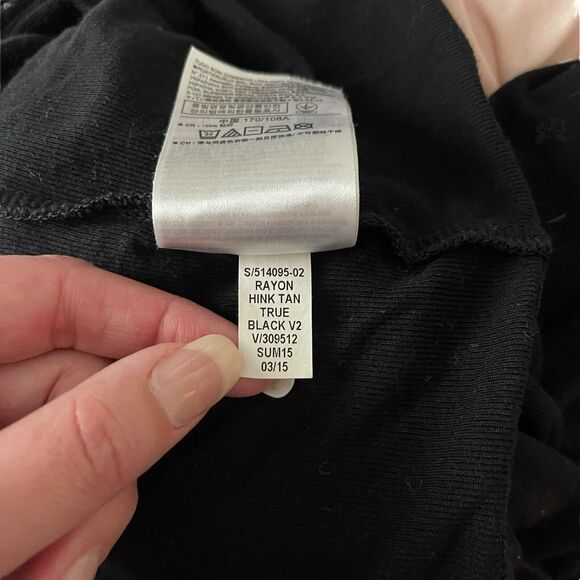 GAP Womens Plus 2XL Blouse Sleeveless Long Tank Solid Black Soft Stretch Tee - Picture 4 of 10